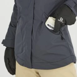 SALOMON SNOW REBEL JKT W EBONY 22 -Koude Kleding 9 102559 snow rebel jkt w ebony lc1558600 05