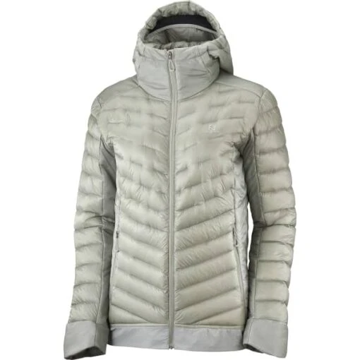 SALOMON OUTLINE DOWN HOODIE W WROUGHT IRON 22 -Koude Kleding 9 102624 outline down hoodie w wrought iron lc1578700 01