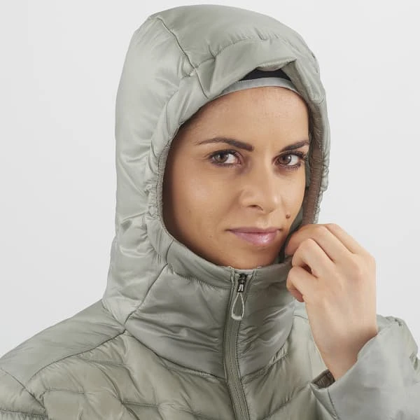 SALOMON OUTLINE DOWN HOODIE W WROUGHT IRON 22 3 SALOMON OUTLINE DOWN HOODIE W WROUGHT IRON 22 - Afbeelding 3