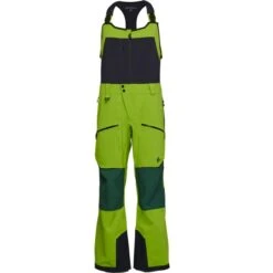 BLACK DIAMOND M RECON PRO STRETCH SKI BIBS LIME GREEN MOUNTAIN FOREST 23