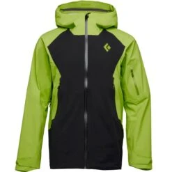 BLACK DIAMOND M RECON LT STRETCH SHELL BLACK LIME GREEN 23