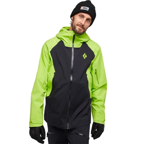 BLACK DIAMOND M RECON LT STRETCH SHELL BLACK LIME GREEN 23 2 BLACK DIAMOND M RECON LT STRETCH SHELL BLACK LIME GREEN 23 - Afbeelding 2