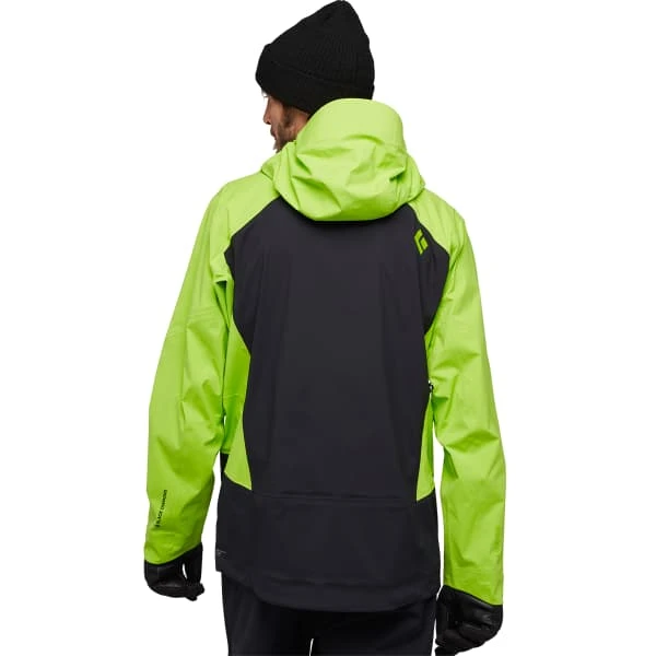 BLACK DIAMOND M RECON LT STRETCH SHELL BLACK LIME GREEN 23 3 BLACK DIAMOND M RECON LT STRETCH SHELL BLACK LIME GREEN 23 - Afbeelding 3