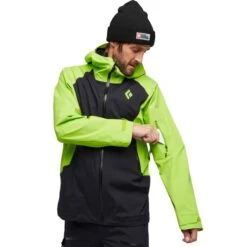 BLACK DIAMOND M RECON LT STRETCH SHELL BLACK LIME GREEN 23 10 BLACK DIAMOND M RECON LT STRETCH SHELL BLACK LIME GREEN 23 -Koude Kleding 9 113431 m recon lt stretch schell black lime green ap745019 9397 05