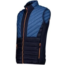 CMP MAN VEST HYBRID BLUESTONE 23 -Koude Kleding 9 118236 man vest hybrid bluestone 32z2917 n825 03