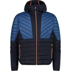 CMP MAN HYBRID JKT FIX HOOD BLUESTONE 23