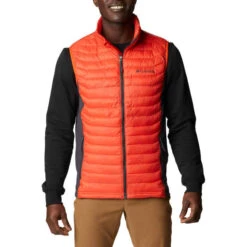 COLUMBIA POWDER PASS VEST RED QUARTZ 22