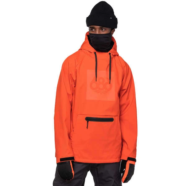 686 MNS WATERPROOF HOODY FLURO ORANGE 23 1 686 MNS WATERPROOF HOODY FLURO ORANGE 23