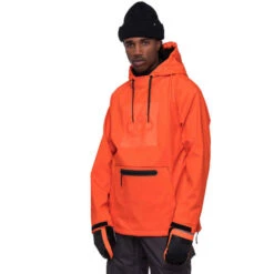 Koude Kleding -Koude Kleding 9 128568 mns waterproof hoody fluro orange m2wcst03 forg 02
