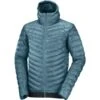 SALOMON OUTLINE DOWN HOODIE M MALLARD BLUE 22