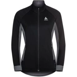 ODLO BRENSHOLMEN JACKET W BLACK-NEW ODLO GRAPHITE GREY 22