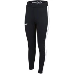 SWIX W FOCUS WARM TIGHTS BLACK/WHITE 23